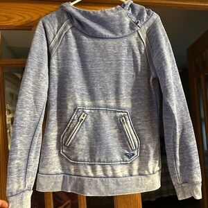 Y2K Roxy Light Blue Cowl Neck Sweater